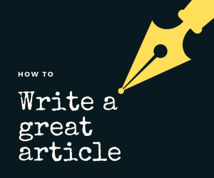 Writing a great article